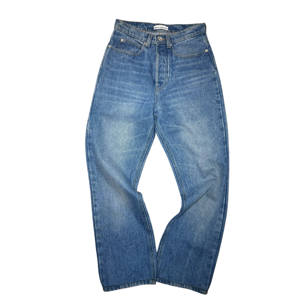 Paco Rabanne Blue Straight Leg Jeans